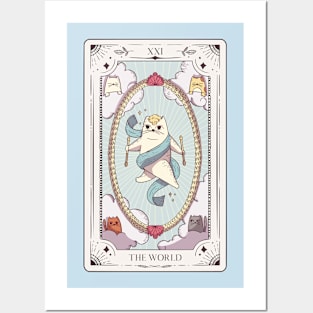 Cat Tarot Card Tarot Cards Cats Posters and Art